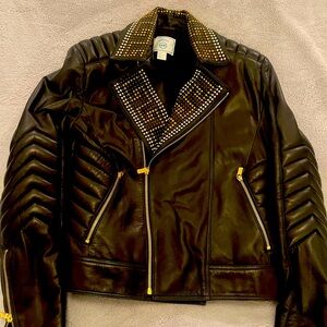 Versace for H&M Leather Studded Moto Jacket